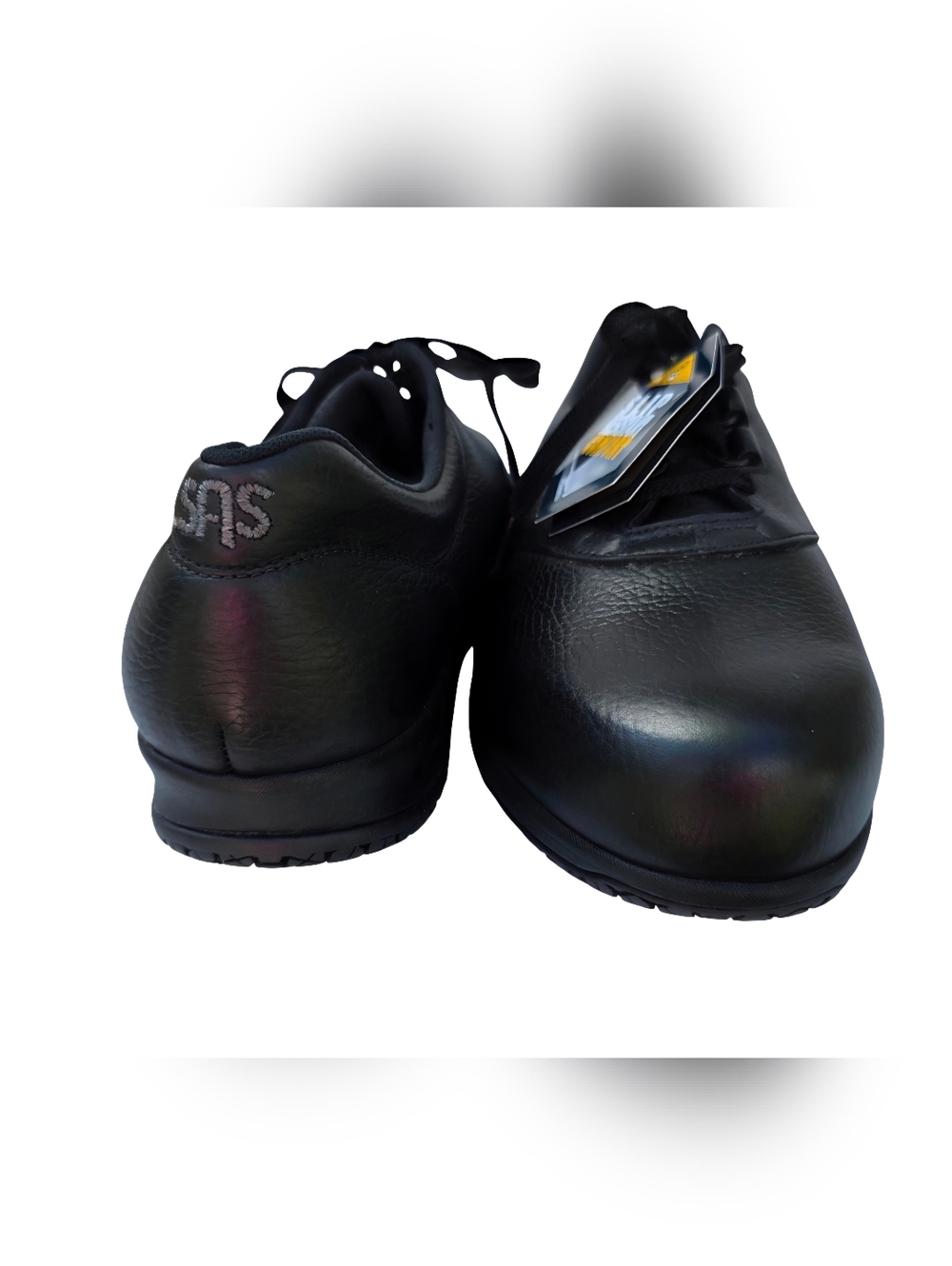 SAS Women's Liberty Black Shoe Leather Slip Resistant Sneaker 10WW NWT - Picture 6 of 16